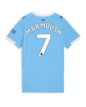 Manchester City Omar Marmoush #7 Maglia Gara Casa Repliche 2025-26 Donna Maniche Corte